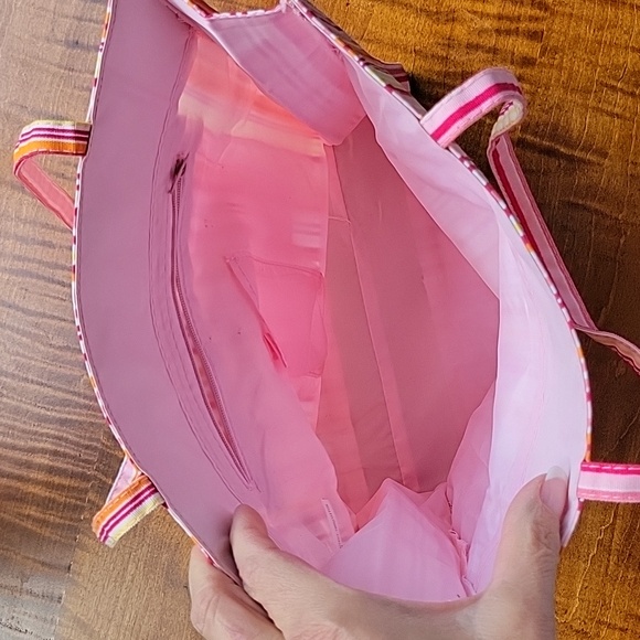 CARIBBEAN STRIPE MINI TOTE - Picture 5 of 7